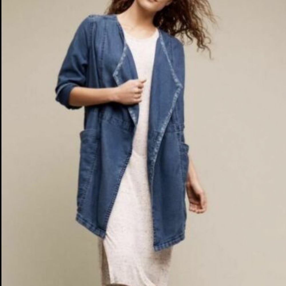 Anthropologie Hei Hei Smock Denim Jacket
